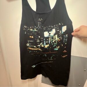 Tank Top City Lights by Truly Madly Deeply Black Size Small
